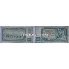 100 Korun 1961 serie D - bankovka 100 Kčs